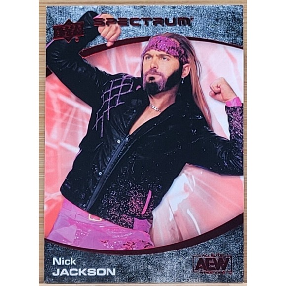 2021 UPPER DECK AEW SPECTRUM‎ NICK JACKSON RED #D/50